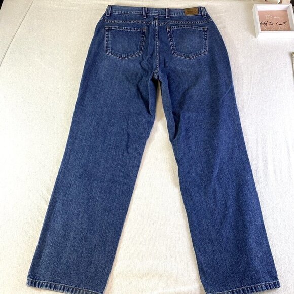 Eddie Bauer Womens 16R Straight Leg Medium Wash Jeans - Picture 12 of 14